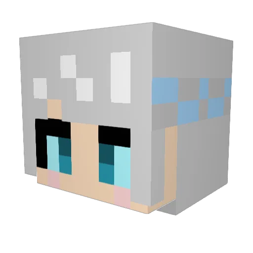LC_6361 Minecraft avatar head, 3D render