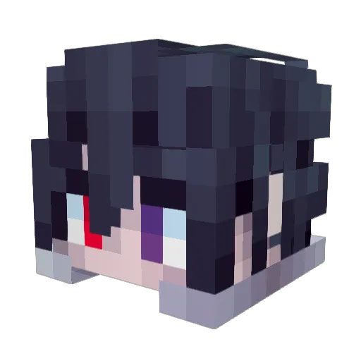 LC_____ Minecraft avatar head, 3D render