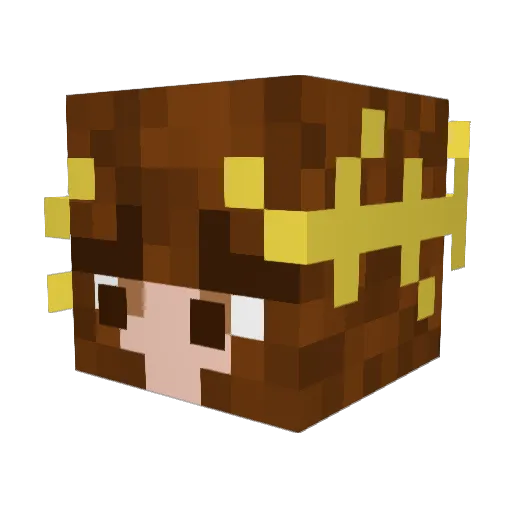 LCapano Minecraft avatar head, 3D render
