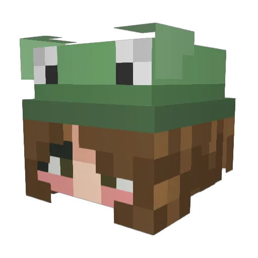 LChoise Minecraft avatar head, 3D render