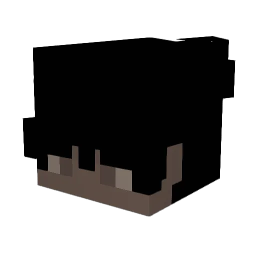 LChop Minecraft avatar head, 3D render