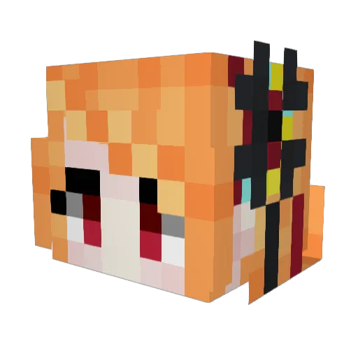 LClown13 Minecraft avatar head, 3D render