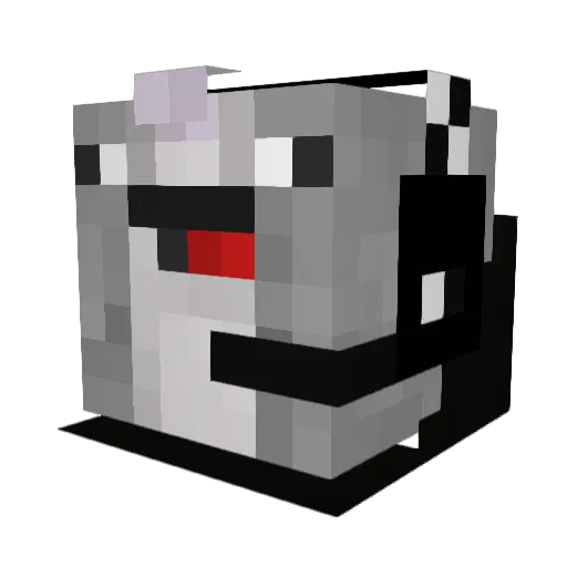 LCminer Minecraft avatar head, 3D render