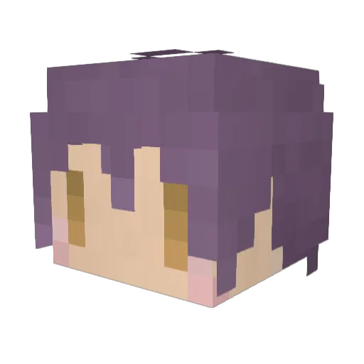 LCskw4pyan Minecraft avatar head, 3D render