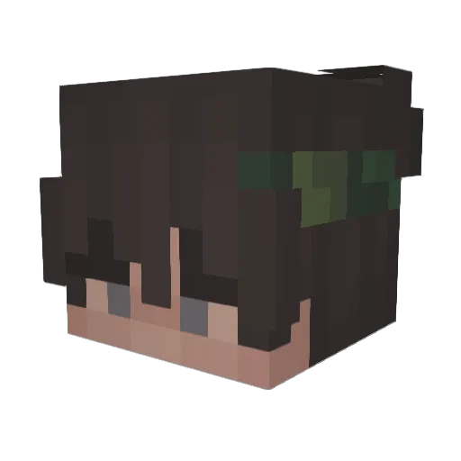 LD3ath Minecraft avatar head, 3D render