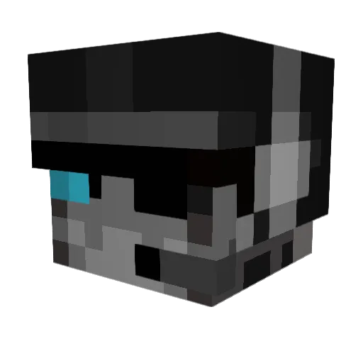 LD9701 Minecraft avatar head, 3D render