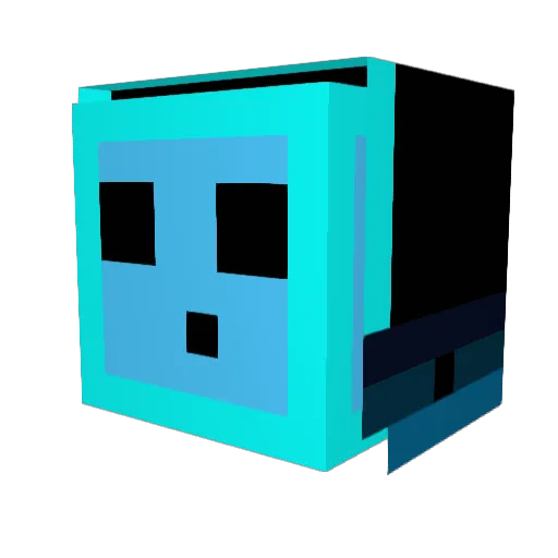LDA_XIX Minecraft avatar head, 3D render
