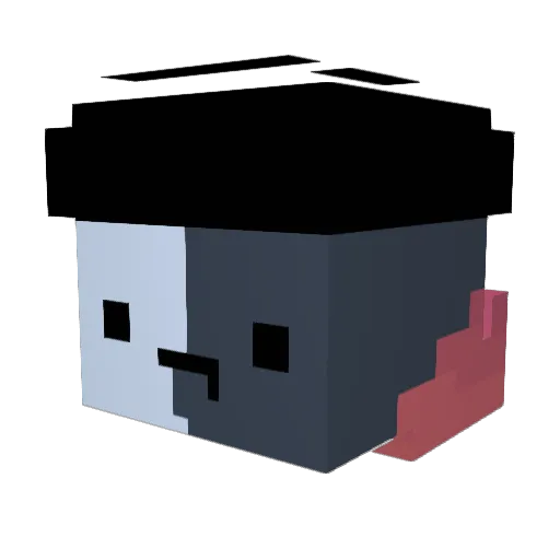 LDDanger Minecraft avatar head, 3D render