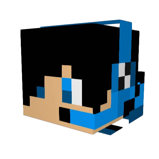 LDFarrin Minecraft avatar head, 3D render