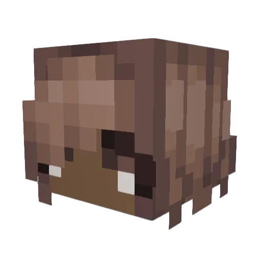 LDKlove Minecraft avatar head, 3D render
