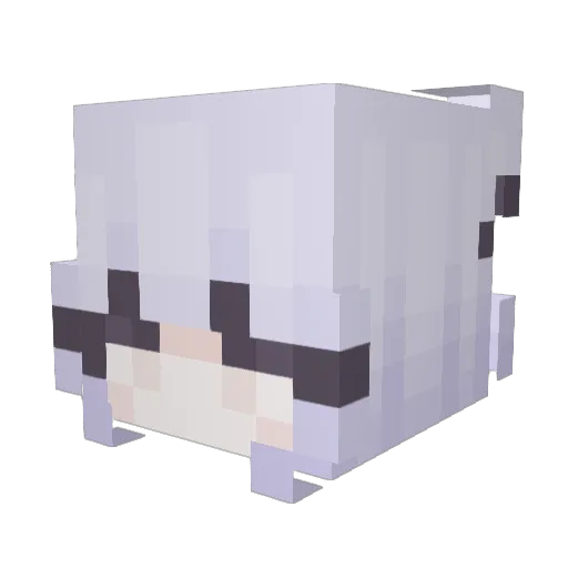 LDLowo Minecraft avatar head, 3D render
