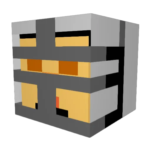 LDOGFORCE Minecraft avatar head, 3D render