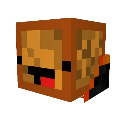 LDS_2016 Minecraft avatar head, 3D render