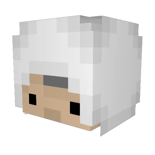 LDWren Minecraft avatar head, 3D render