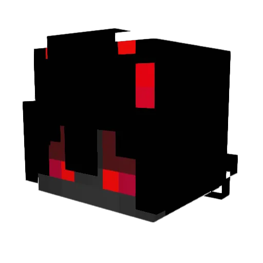 LD_SAM30 Minecraft avatar head, 3D render