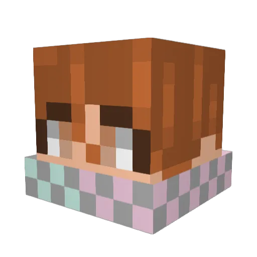 LDrizzzle Minecraft avatar head, 3D render