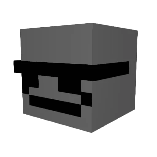 LE0_LEO_BAN Minecraft avatar head, 3D render