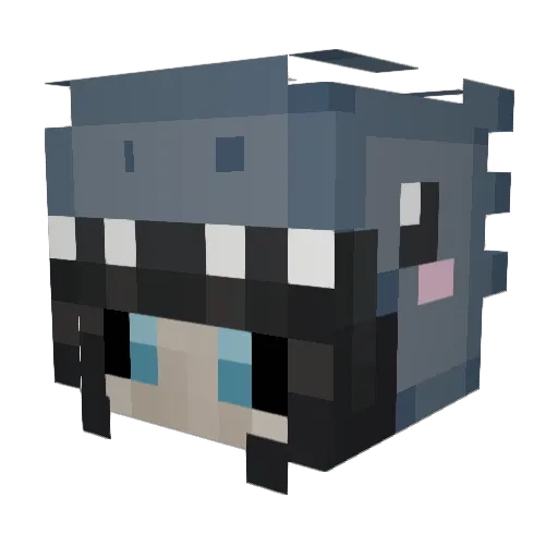 LE0niie Minecraft avatar head, 3D render