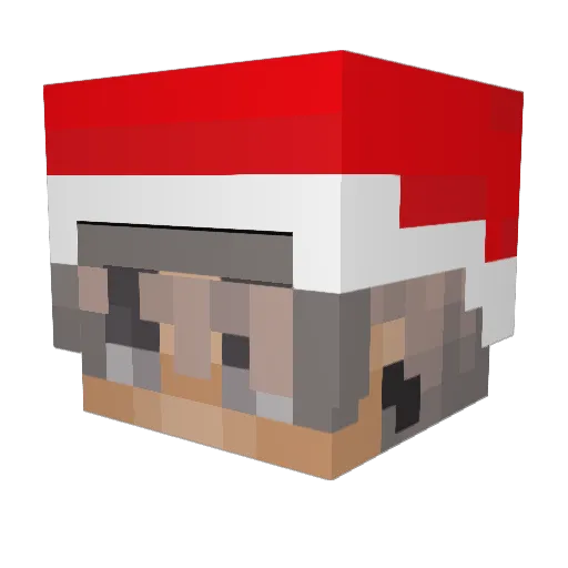 LE2000SE Minecraft avatar head, 3D render