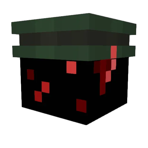 LE7A Minecraft avatar head, 3D render
