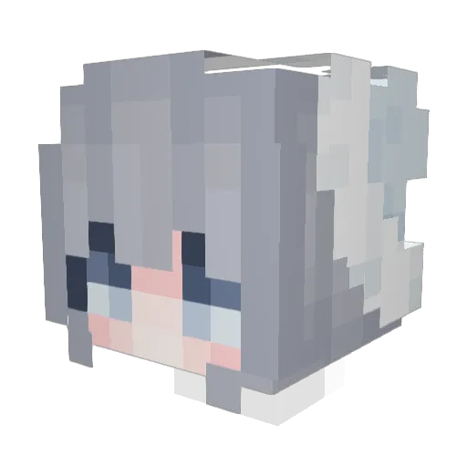 LEAP_1A Minecraft avatar head, 3D render