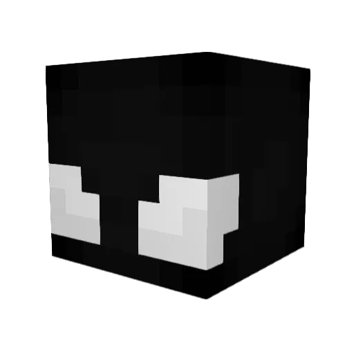 LEBAxux Minecraft avatar head, 3D render