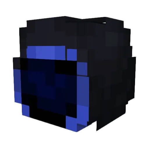 LEBDOG Minecraft avatar head, 3D render