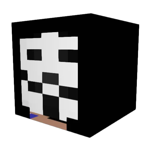 LEBTAK42 Minecraft avatar head, 3D render