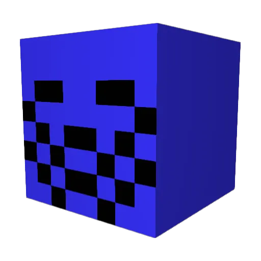 LEBUSMAGlQUE Minecraft avatar head, 3D render