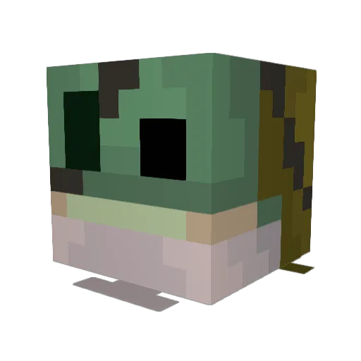 LECCOST Minecraft avatar head, 3D render