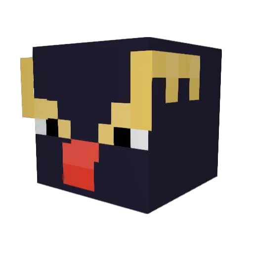 LED_Canon Minecraft avatar head, 3D render