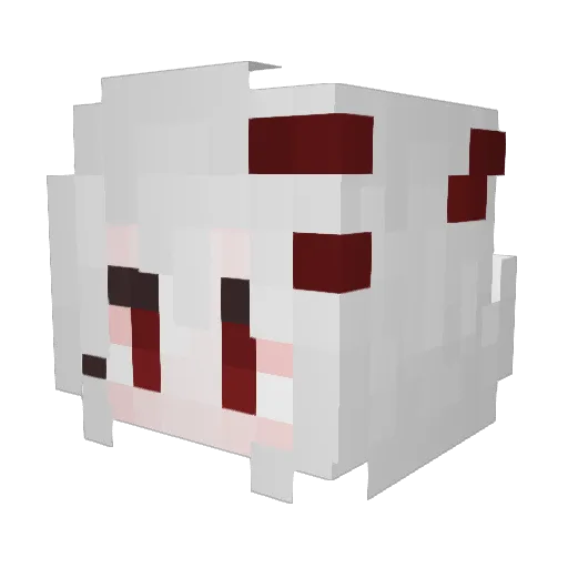 LED_p Minecraft avatar head, 3D render