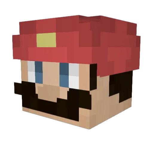 LEEDONGAA Minecraft avatar head, 3D render