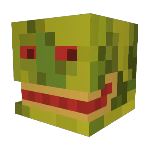 LEEMOSS202 Minecraft avatar head, 3D render