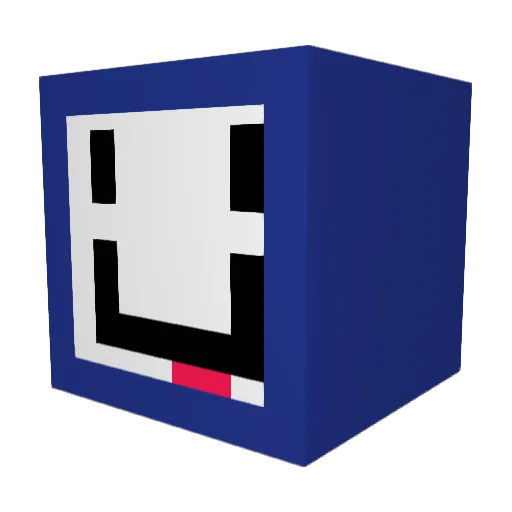 LEFT_Seng_Gang Minecraft avatar head, 3D render