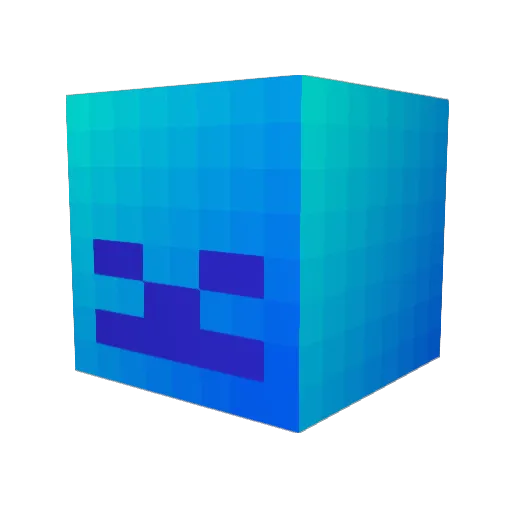 LEGEND030 Minecraft avatar head, 3D render