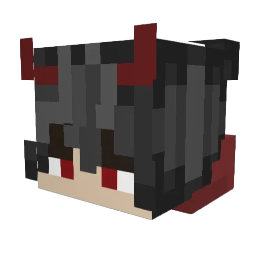LEGEND434 Minecraft avatar head, 3D render