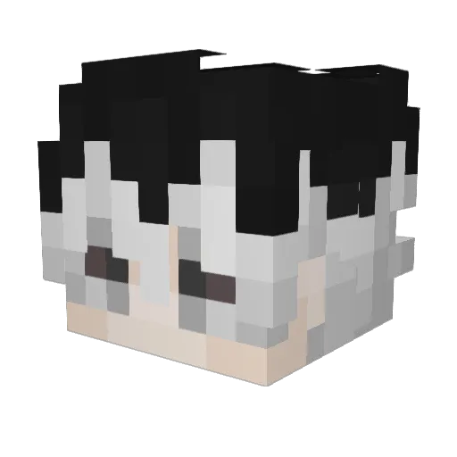 LEGENDS06 Minecraft avatar head, 3D render