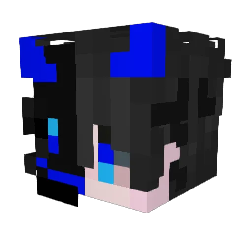 LEGEND_XDR Minecraft avatar head, 3D render