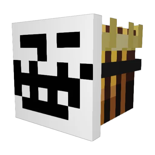 LEGITMIWTROLL Minecraft avatar head, 3D render