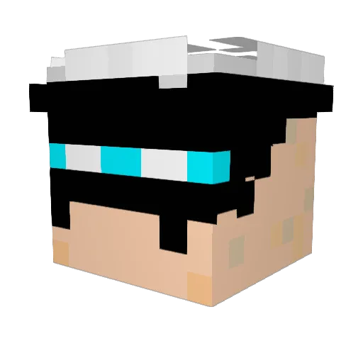 LEGIT_LORD Minecraft avatar head, 3D render