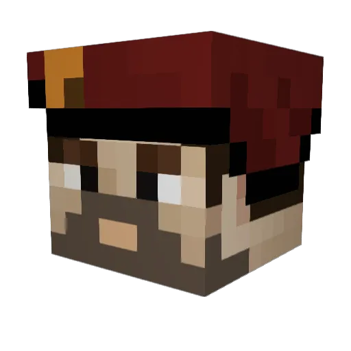 LEGIT_PWNER Minecraft avatar head, 3D render