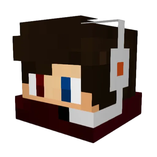 LEGOMANWARS Minecraft avatar head, 3D render