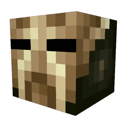LEGOMAN_2 Minecraft avatar head, 3D render