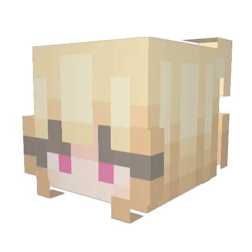 LEGO_4567 Minecraft avatar head, 3D render