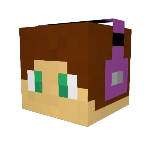 LEGOdude Minecraft avatar head, 3D render