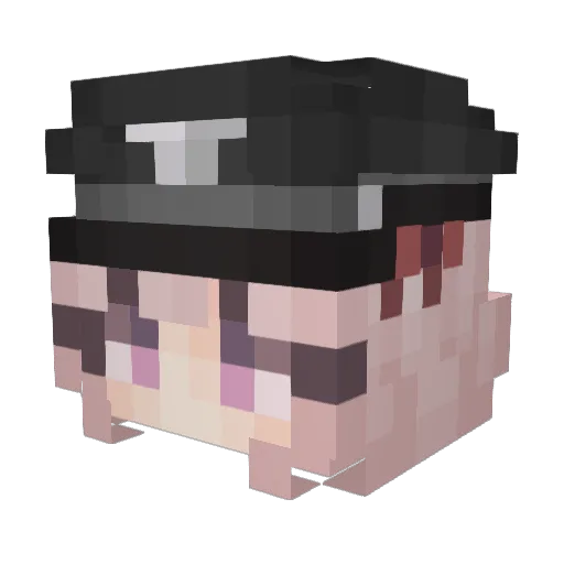 LEIDEN1999 Minecraft avatar head, 3D render