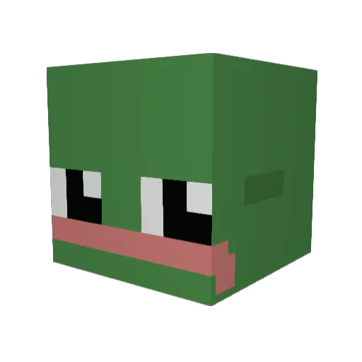 LELEkorosu Minecraft avatar head, 3D render