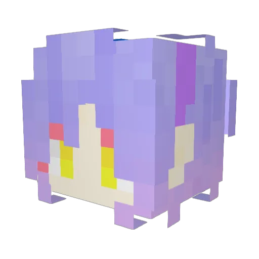 LEMON5685 Minecraft avatar head, 3D render