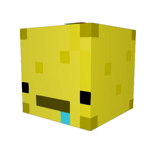 LEMONADEJZ Minecraft avatar head, 3D render